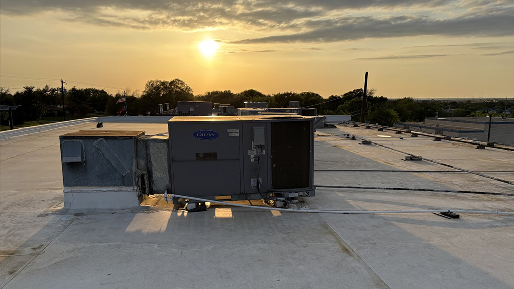 Technician measuring